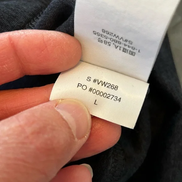 Vuori Classic Zip-Up Hoodie in Navy Blue Heather Size Large - Picture 5 of 7